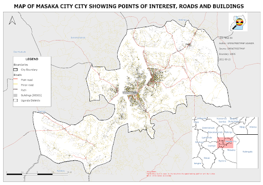 masaka city map
